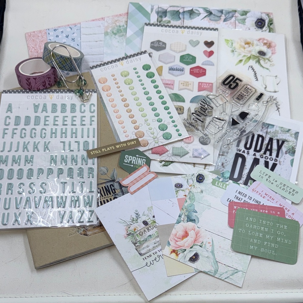 Cocoa Daisy Lillian’s Garden May Stationary Memory Planner Kit *Used
